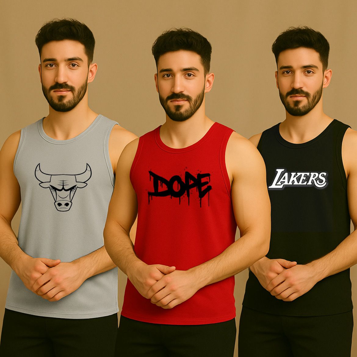 Pack of 3 Gym vests